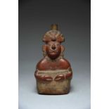 A Moche stirrup spout vessel