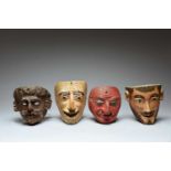Four Mexican masks