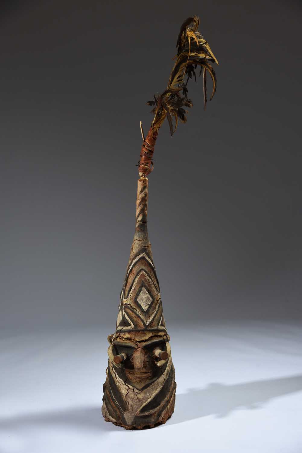 A Malekula Island ceremonial hat janus mask - Image 2 of 2