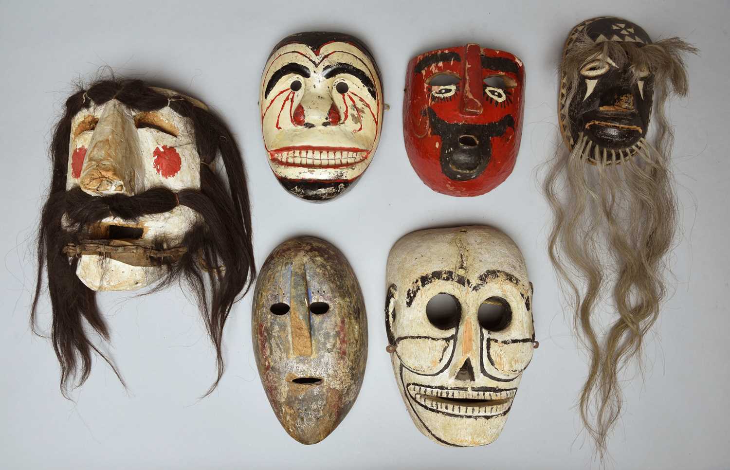 Six Mexican masks