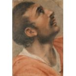 Follower of Guido ReniStudy of the head of a young manBears a signature and date Guido Reni 1620 (