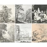 An album of old master and 19th-century printsThirty-seven, including examples by or after