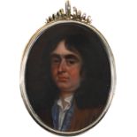 English School c.1700Portrait miniature of a gentleman, traditionally identified as John Greene,