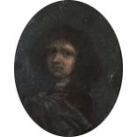 Dutch School 17th Century Portrait miniature of a gentleman