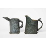 ‡ Walter Keeler (born 1942) a salt-glaze stoneware jug with beak spout, glazed blue-grey, and