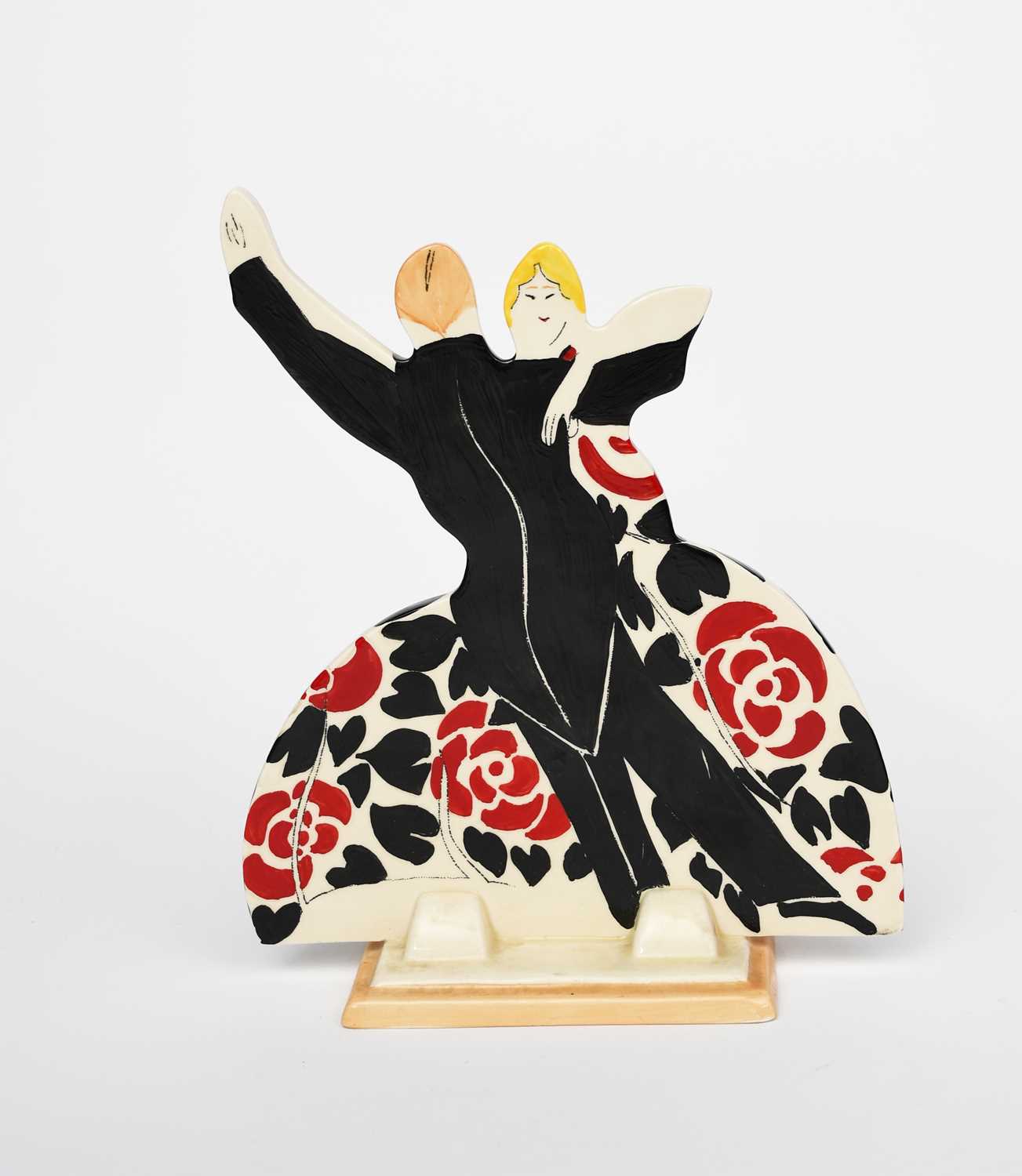 'Latona Red Roses' a modern limited edition Wedgwood Clarice Cliff Age of Jazz figure, made for