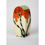 'Honolulu' a Clarice Cliff Bon Jour sugar sifter, painted in colours printed factory mark, 12.5cm.