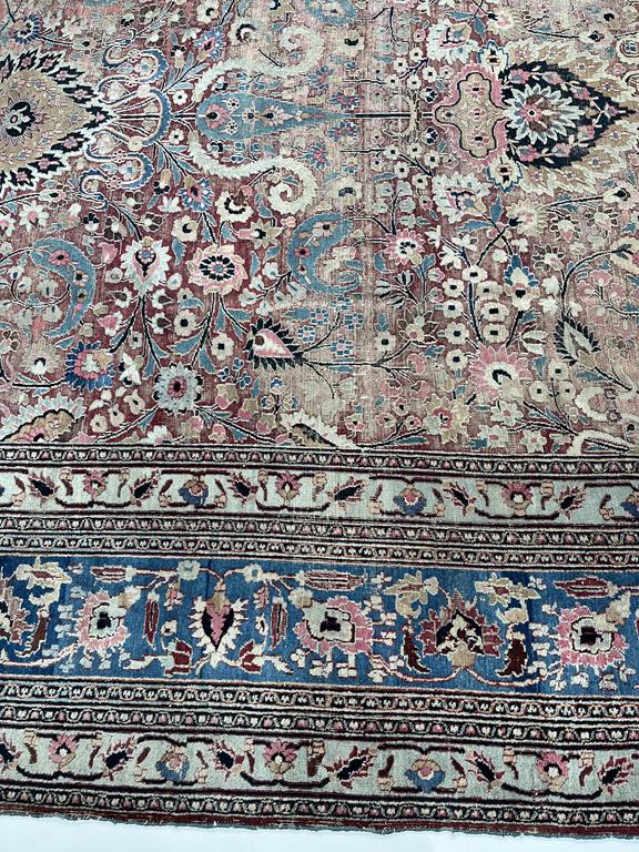 A MASHAD CARPET NORTH EAST KHORASAN, LATE 19TH CENTURY the raspberry field with flowers and vines - Image 24 of 33