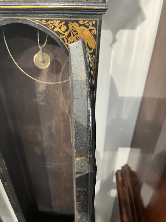 A BLACK JAPANNED AND GILT CHINOISERIE LONGCASE CLOCK JOSEPH COOKE AYLESBURY, MID-18TH CENTURY the - Image 52 of 73