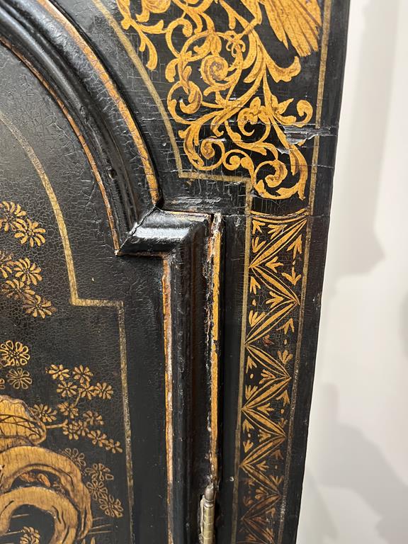 A BLACK JAPANNED AND GILT CHINOISERIE LONGCASE CLOCK JOSEPH COOKE AYLESBURY, MID-18TH CENTURY the - Image 14 of 73