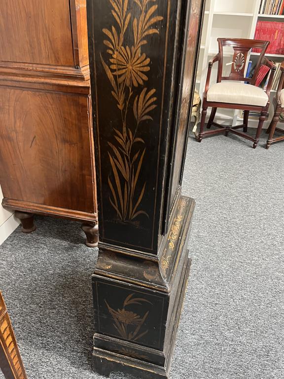 A BLACK JAPANNED AND GILT CHINOISERIE LONGCASE CLOCK JOSEPH COOKE AYLESBURY, MID-18TH CENTURY the - Image 29 of 73