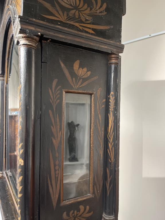 A BLACK JAPANNED AND GILT CHINOISERIE LONGCASE CLOCK JOSEPH COOKE AYLESBURY, MID-18TH CENTURY the - Image 8 of 73