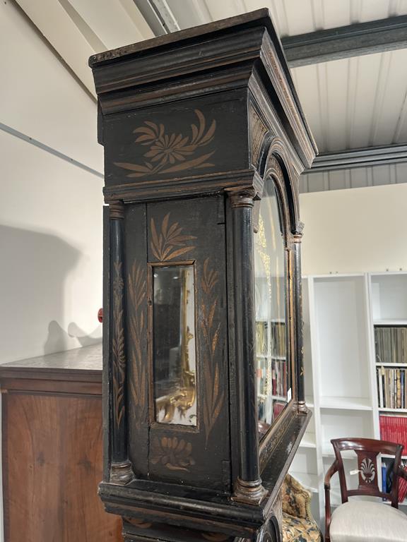 A BLACK JAPANNED AND GILT CHINOISERIE LONGCASE CLOCK JOSEPH COOKE AYLESBURY, MID-18TH CENTURY the - Image 32 of 73