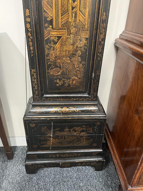 A BLACK JAPANNED AND GILT CHINOISERIE LONGCASE CLOCK JOSEPH COOKE AYLESBURY, MID-18TH CENTURY the - Image 41 of 73