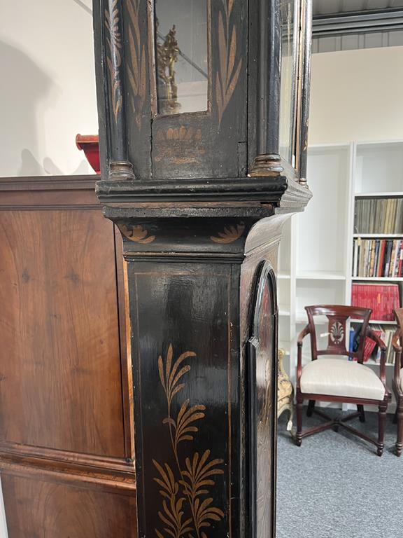 A BLACK JAPANNED AND GILT CHINOISERIE LONGCASE CLOCK JOSEPH COOKE AYLESBURY, MID-18TH CENTURY the - Image 31 of 73