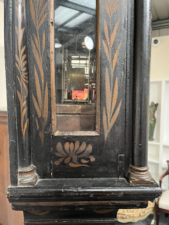 A BLACK JAPANNED AND GILT CHINOISERIE LONGCASE CLOCK JOSEPH COOKE AYLESBURY, MID-18TH CENTURY the - Image 20 of 73