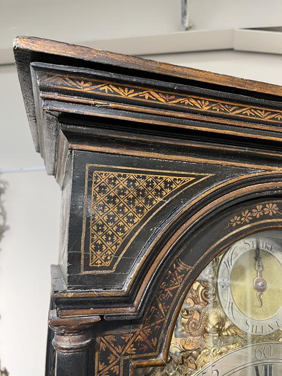 A BLACK JAPANNED AND GILT CHINOISERIE LONGCASE CLOCK JOSEPH COOKE AYLESBURY, MID-18TH CENTURY the - Image 19 of 73