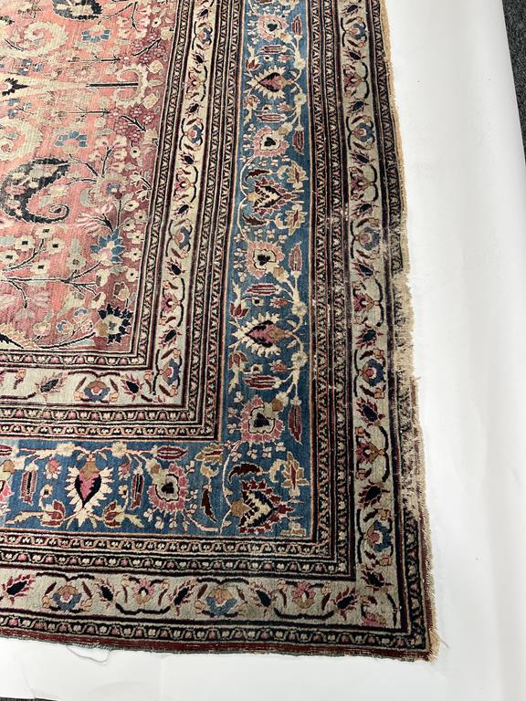 A MASHAD CARPET NORTH EAST KHORASAN, LATE 19TH CENTURY the raspberry field with flowers and vines - Image 27 of 33