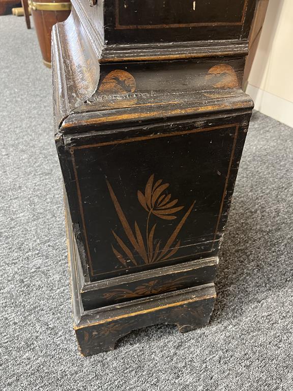 A BLACK JAPANNED AND GILT CHINOISERIE LONGCASE CLOCK JOSEPH COOKE AYLESBURY, MID-18TH CENTURY the - Image 6 of 73