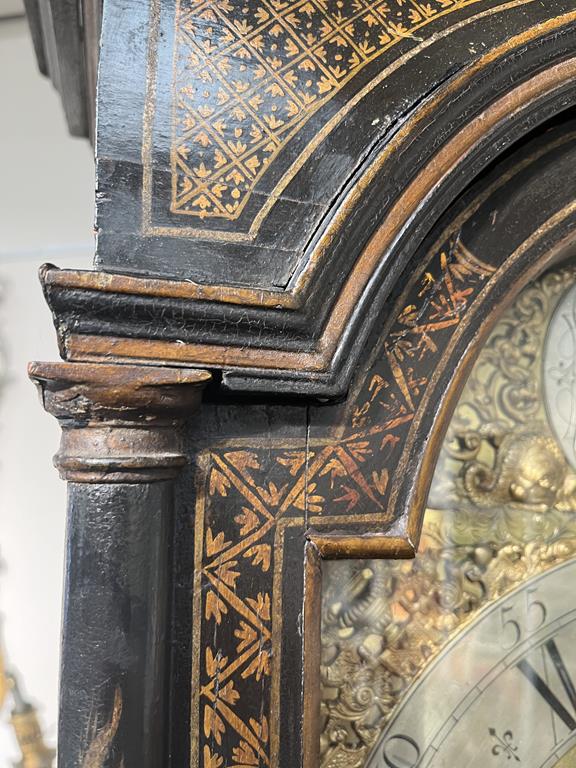 A BLACK JAPANNED AND GILT CHINOISERIE LONGCASE CLOCK JOSEPH COOKE AYLESBURY, MID-18TH CENTURY the - Image 18 of 73