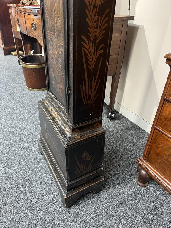 A BLACK JAPANNED AND GILT CHINOISERIE LONGCASE CLOCK JOSEPH COOKE AYLESBURY, MID-18TH CENTURY the - Image 33 of 73