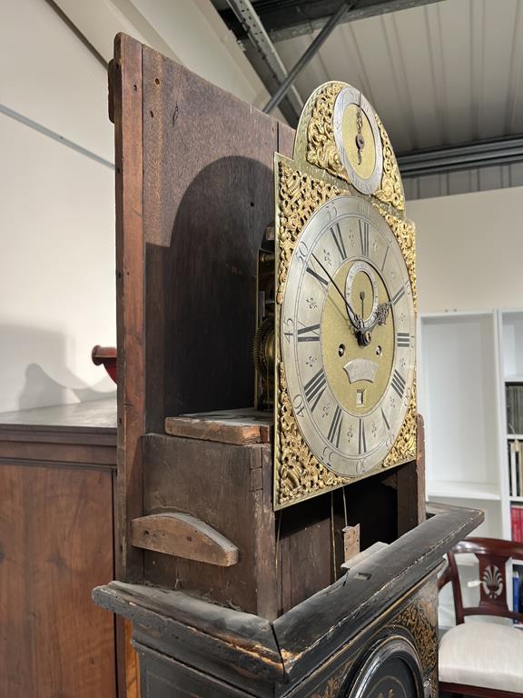 A BLACK JAPANNED AND GILT CHINOISERIE LONGCASE CLOCK JOSEPH COOKE AYLESBURY, MID-18TH CENTURY the - Image 3 of 73