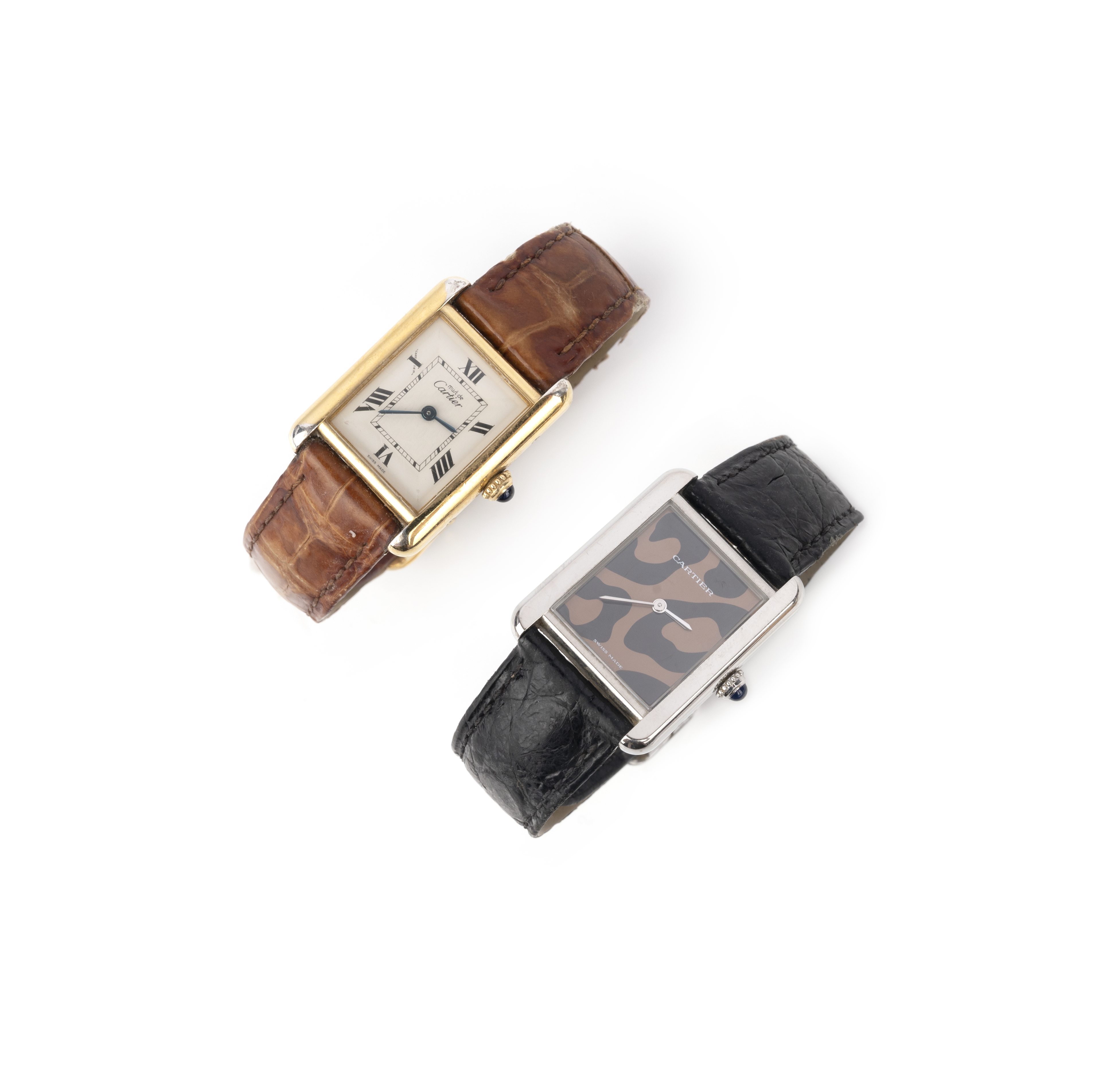 Cartier, two wristwatches, 'Must de Cartier', ref 2415, and 'Tank Solo', ref.3170, the 'Must de