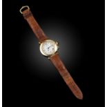 Cartier, a gentleman's 18ct gold wristwatch, 'Pasha de Cartier', ref. 1035, the circular white