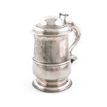 A George III provincial silver tankard,by John Langlands, Newcastle 1769,tapering circular form,