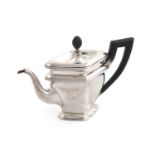 An early-19th century Dutch silver teapot,by Theodorus Gerardus Bentveld, Amsterdam 1807,lozenge