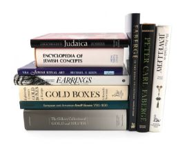 A collection of silver, gold and Fabergé reference books,including: Snowman, K.A., Eighteenth