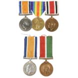 A family collection of medals, comprising: three to 2nd Lieutenant Thomas N. Osborne: British War