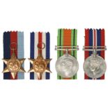 Four medals attributable to Squadron Leader J. A. Daniell, R.A.F.: 1939-45 Star, France and