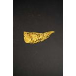 † †A RARE CHINESE RETICULATED GOLD ORNAMENTAL PLAQUEEARLY MING DYNASTY Delicately worked in relief