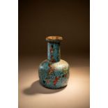 A CHINESE CLOISONNE ENAMEL MALLET-SHAPED VASELATE MING DYNASTYThe body and neck enamelled in