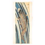 KEISAI EISEN (1790–1848) EDO PERIOD, c. 1830-44 A Japanese vertical oban diptych woodblock print,