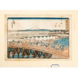 UTAGAWA YOSHITORA (C.1836-87) EDO PERIOD, 1854 A Japanese woodblock print, entitled Nihonbashi:
