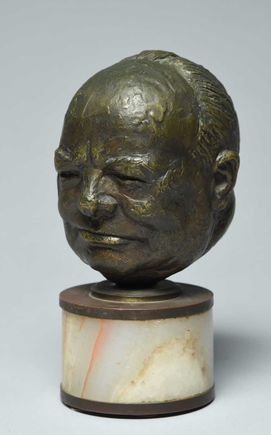 Φ Emanuel Manasse (20th Century)Portrait bust of Sir Winston Churchill (1874-1965)Signed MANASSE (to