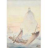 Φ Edward Julius Detmold (1883-1957)The Island of Shipwrecks from 'The Fourth Voyage of Sinbad the