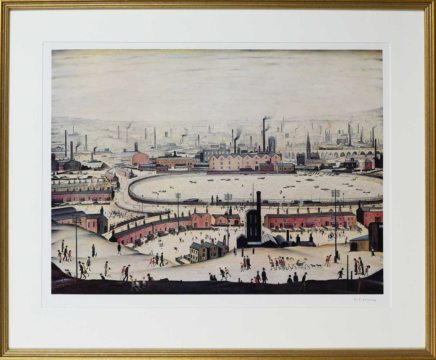 Φ Laurence Stephen Lowry RA, RBA (1887-1976)The PondSigned L.S.Lowry (in pencil to margin) and - Image 2 of 4