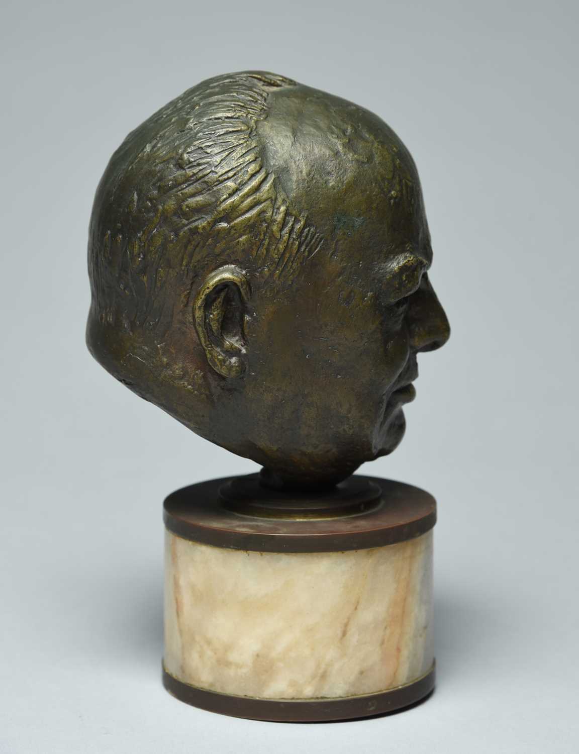 Φ Emanuel Manasse (20th Century)Portrait bust of Sir Winston Churchill (1874-1965)Signed MANASSE (to - Image 5 of 11