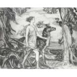 Charles Sims RA, RWS (1873-1928)Diana the huntressCharcoal47 x 58.9cmProvenance:Christie's,