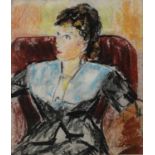 Φ Paul Maze (French 1887-1979)Portrait of a woman seated in an armchairSigned Paul Maze (lower