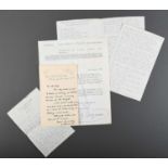 A collection of signed letters by 20th Century poetsIncluding one by John Masefield, eleven by