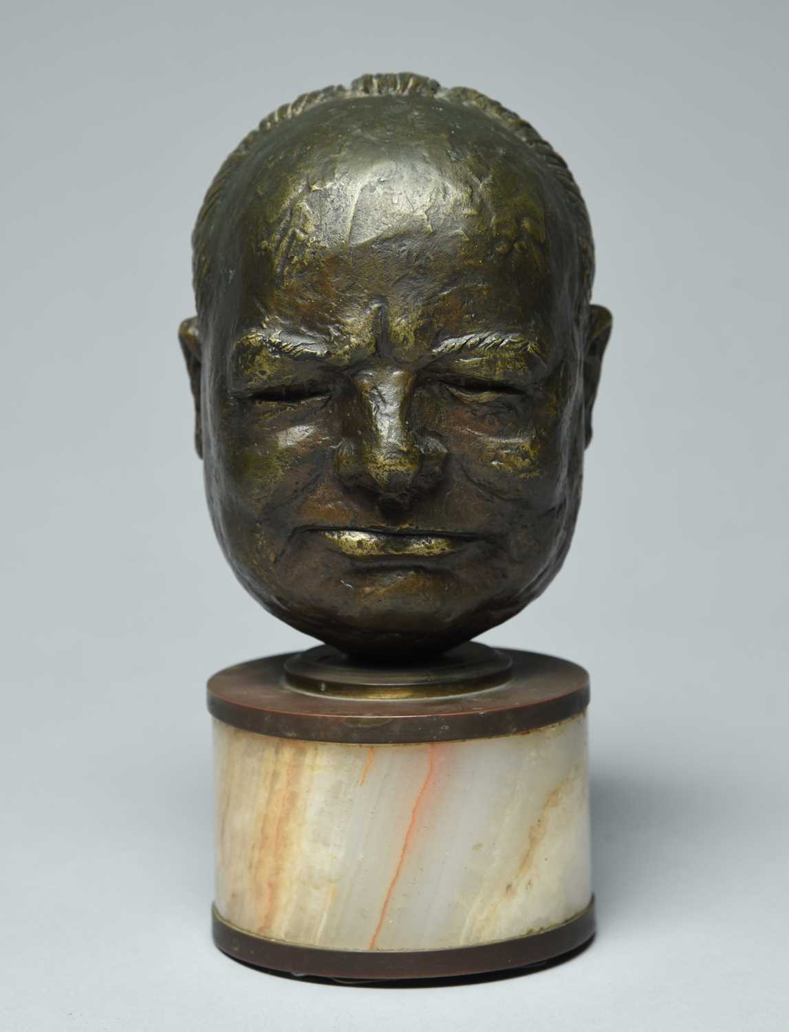 Φ Emanuel Manasse (20th Century)Portrait bust of Sir Winston Churchill (1874-1965)Signed MANASSE (to - Image 2 of 11