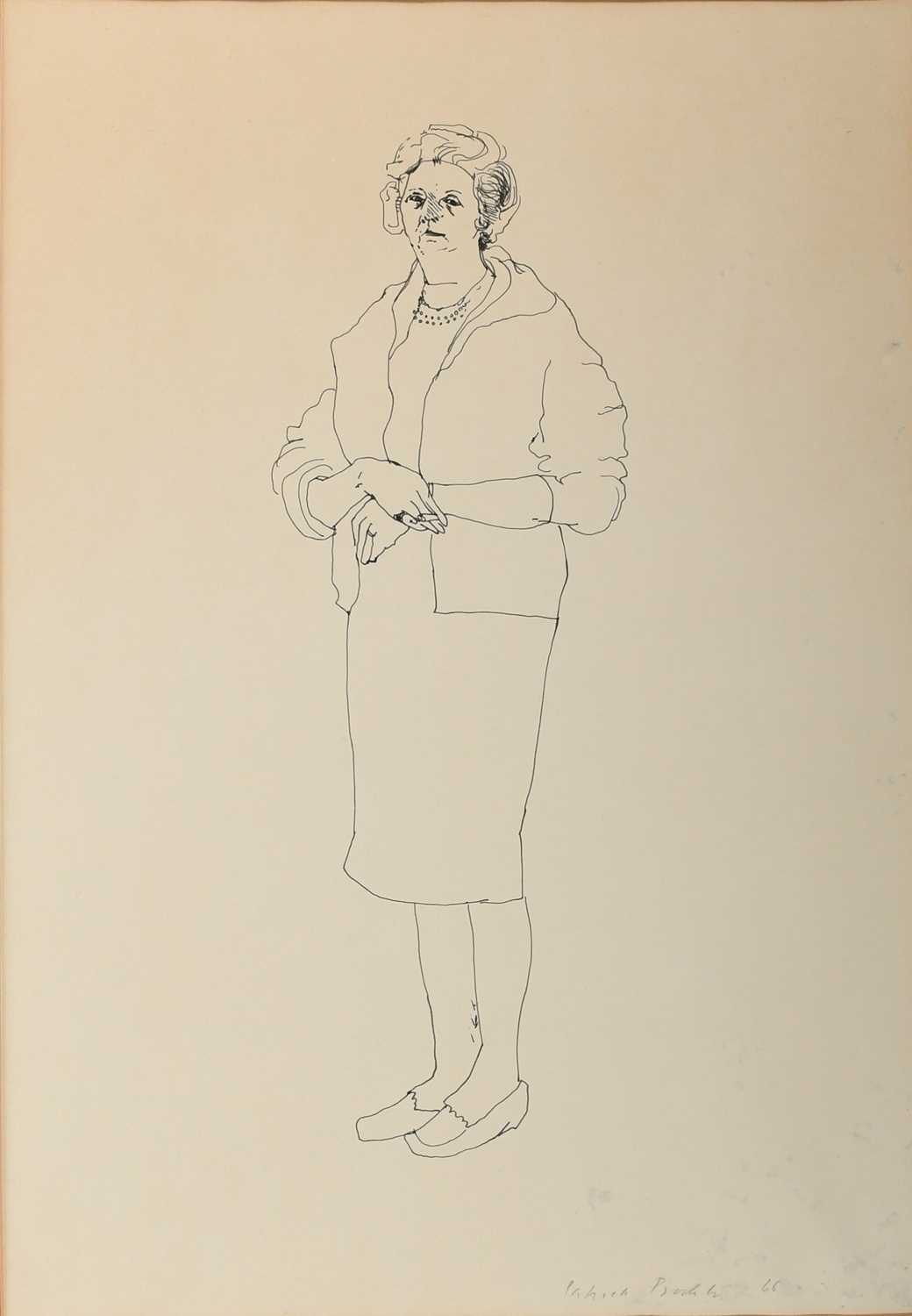 Φ Patrick Procktor RA (1936-2003)Sunday; Portrait study of a lady standingTwo, the former signed, - Image 5 of 8