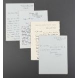 Keith Vaughan (1912-1977)Three signed letters from Keith Vaughan to Howard Bliss (1894-1977), May