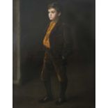 Thomas Benjamin Kennington (1856-1916)Portrait of Eric Kennington as a boy, full-length wearing a