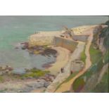 Φ Samuel John Lamorna Birch RA, RWS (1869-1955) The harbour wall, Lamorna Signed S J Lamorna Birch (