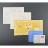 Louis Le Brocquy (Irish 1916-2012)A collection of eight letters and cards from Louis Le Brocquy to